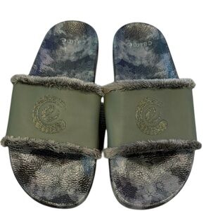 Johnny Was Calme Slides in Army Green Size 8